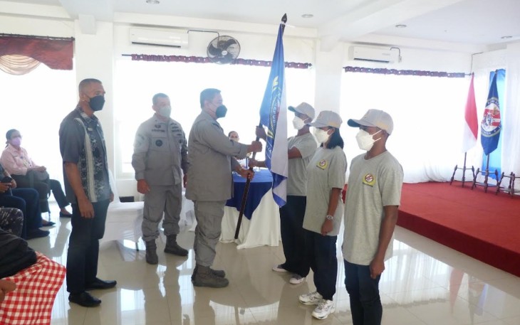 Pengukuhan 30 Relawan Penjaga Laut Nusantara (Rapala) di Aula Salah Satu Hotel di Kota Ambon, Jumat (22/4/2022).