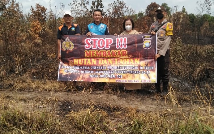 Polres Bintan melalui Bhabinkamtibmas memberikan himbauan kepada masyarakat seperti yang dilakukan oleh Bhabinkamtibmas Kelurahan Gunung Lengkuas Polsek Bintan Timur Bripka Indra Laksmana, S.H., 