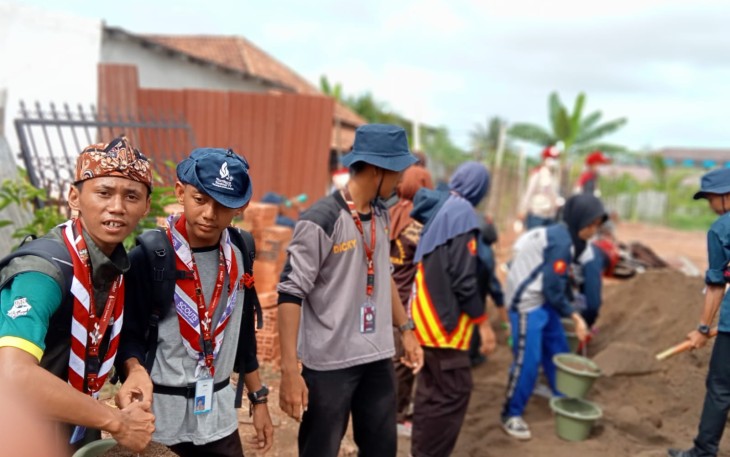 Peserta Pertikaranas Polda Bengkulu saat Ikuti Bhakti Sosial