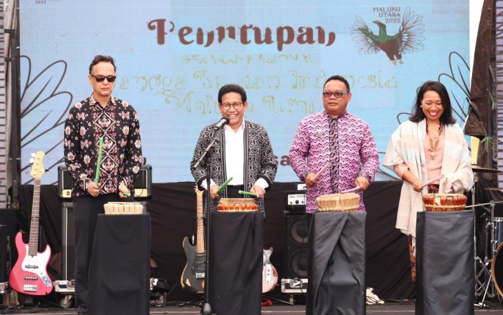 Gus Halim, sapaan akrab Abdul Halim Iskandar saat Gerakan Nasional Bangga Buatan Indonesia (Gernas BBI) di Ternate, Kamis (13/10/2022).