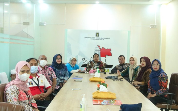 Sosialisasi Permenkumham Nomor 3 Tahun 2022 secara virtual melalui zoom meeting, Jumat (29/07/2022).