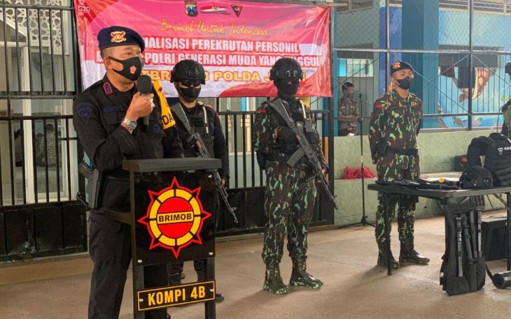 Sosialisasi Perekrutan Brimob Polri