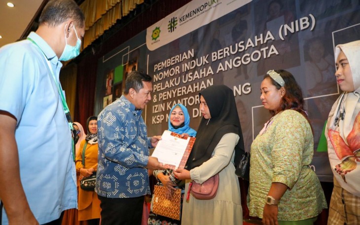 KemenKopUKM saat Apresiasi KSP Komida Bantu Anggota Miliki NIB