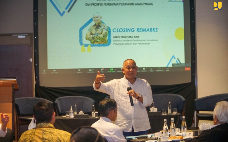 Herry TZ dalam sambutan Diskusi Kilas Balik RPJPN 2005-2025 yang disampaikan Direktur Pelaksanaan Pembiayaan Perumahan, Direktorat Jenderal Pembiayaan Infrastruktur PUPR Haryo Bekti Martoyoedo, beberapa waktu lalu. 