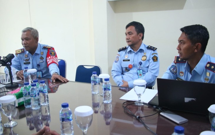 Tejo Harwanto di Ruang Rapat Kanim Cilegon, Senin (05/09/2022).