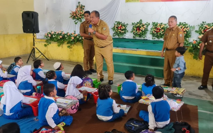 Wakil Bupati Asahan saat Hadiri Lomba di PKG Guru KB/TK Kecamatan Pulau Rakyat