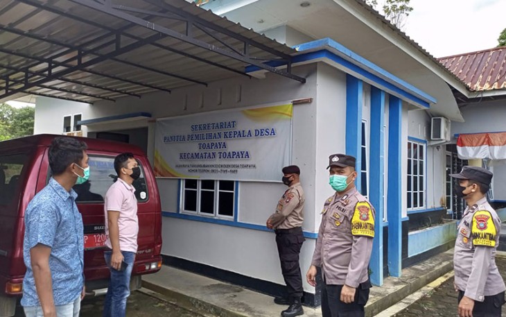 Personil Polres Bintan saat Lakukan Pengamanan