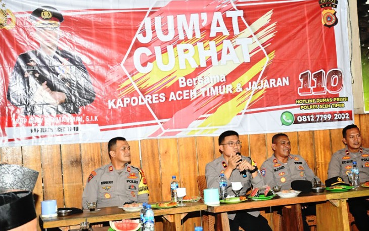 Polres Aceh Timur saat Gelar Jumat Curhat