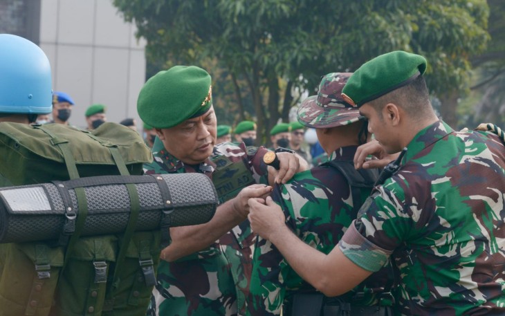 Pembukaan Latihan Pratugas Operasi Kompi Zeni TNI Konga XXXVI-I Minusca Car TA 2022