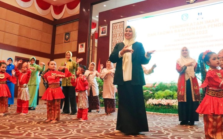 Kegiatan Peningkatan Iman dan Taqwa bagi Para Tenaga Pendidik Paud di Provinsi Kepulauan Riau tahun 2022. 