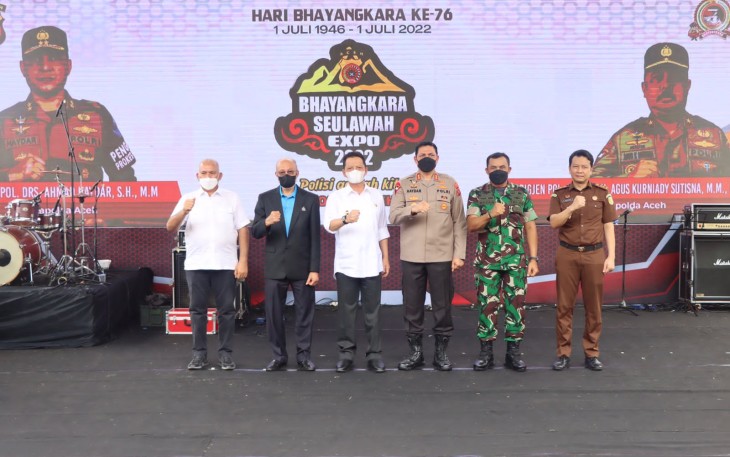 Kapolda Aceh seusai mem buka Bhayangkara Seulawah Expo 2022