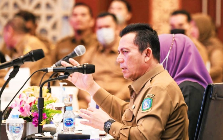 Gubernur Ansar Ahmad saat Pimpin Rakor Pemerintah Kabupaten/Kota se Kepri