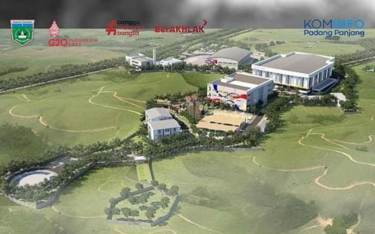 Design pembangunan Sport Center. Foto: Dinas Kominfo Kota Padang Panjang