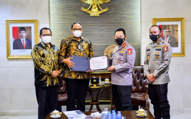 Kapolri Terima Sertifikat CSFA dari BPK