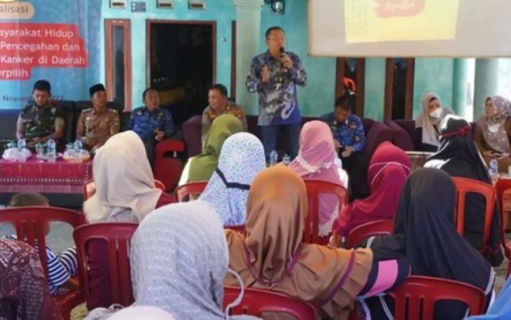 Pemkab Pesibar dan Anggota Komisi IX DPR-RI Khoirul Muhtar saat Sosialisasi Germas di Lemong