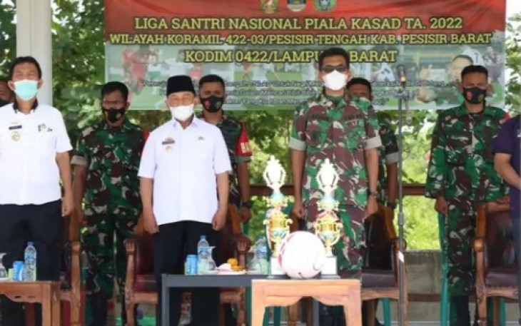 Zulqoini Syarief Hadiri Turnamen Sepak Bola LSN Piala Kasad Tahun 2022