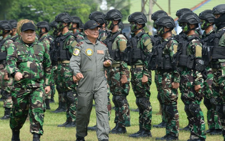 Pangkoopsud 1 saat Tutup Latihan Jalak Sakti 2022 di Lanud Pangeran M Bun Yamin 