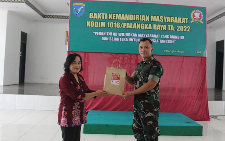 Kodim Palangka Raya saat Gelar Program Bakti TNI Kemandirian Masyarakat 