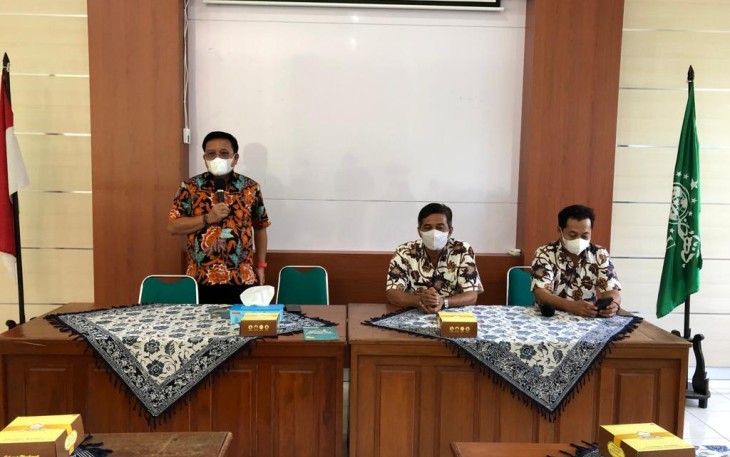 Walikota Bitung saat memberikan penyampaian di salah satu SMK di kabupaten Kudus