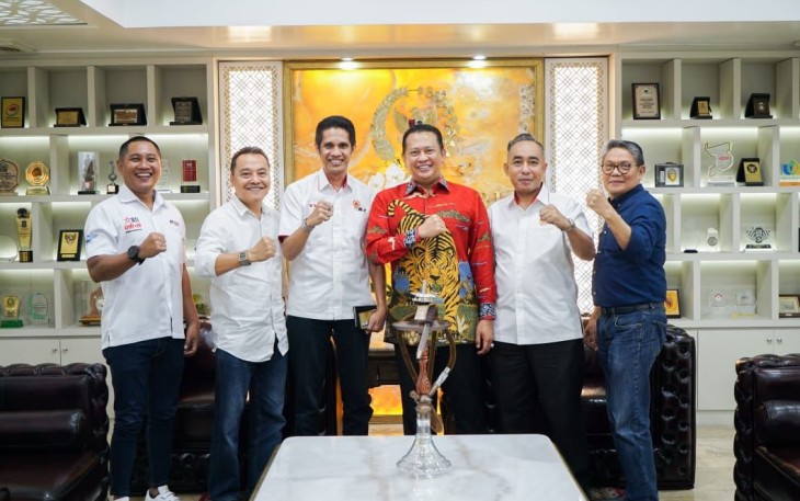Bamsoet saat menerima pengurus KONI NTB, di Jakarta, Selasa (29/11/22).