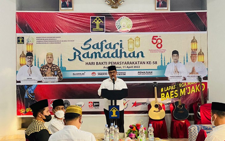 Lapas Kelas II B Arga Makmur Gelar Safari Ramadhan