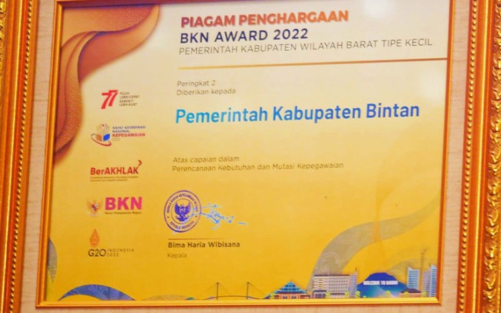 Piagam Penghargaan Dari BKN