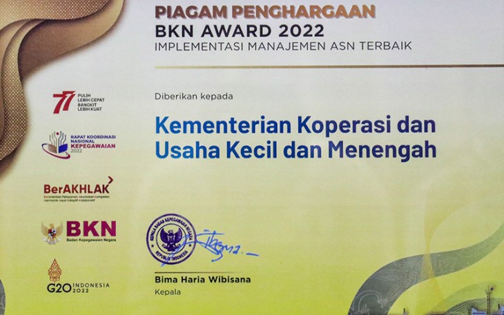 Penghargaan di Ajang BKN Award 2022