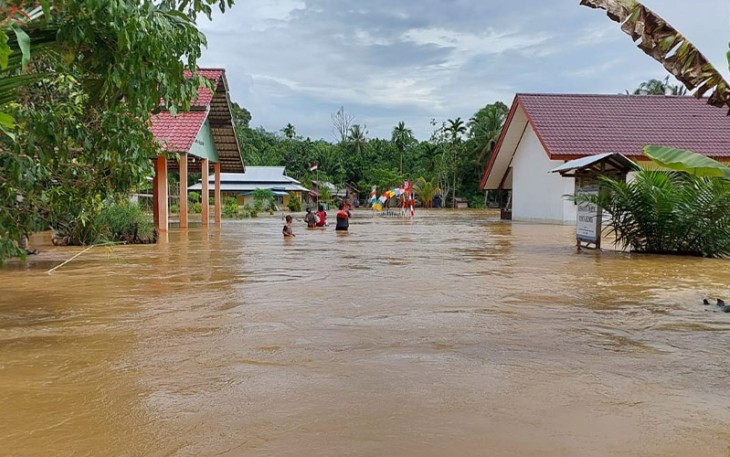 Kondisi banjir, rendam puluhan rumah warga