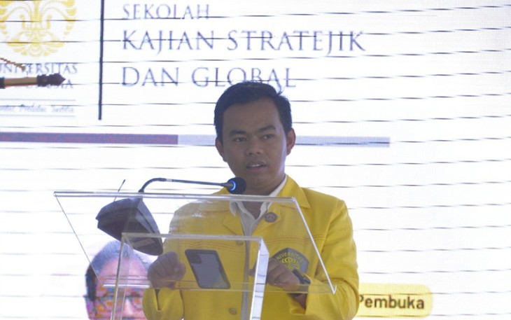 Bahal Siregar, ketua Forma SKSG UI (Forum Mahasiswa Sekolah Kajian Stratejik dan Global Universitas Indonesia)