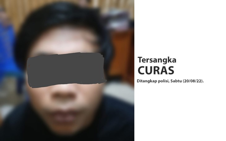 Tersangka saat diamankan