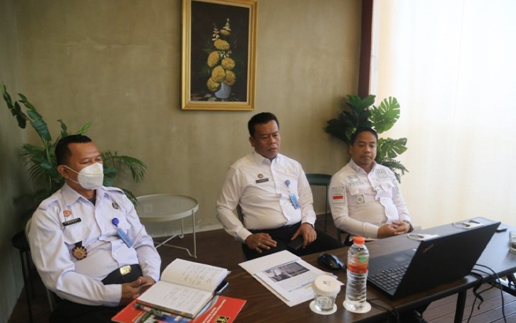 Rapat Persiapan Evaluasi Pelaksanaan RB dan SAKIP Kementerian Hukum dan HAM Tahun 2022 secara virtual