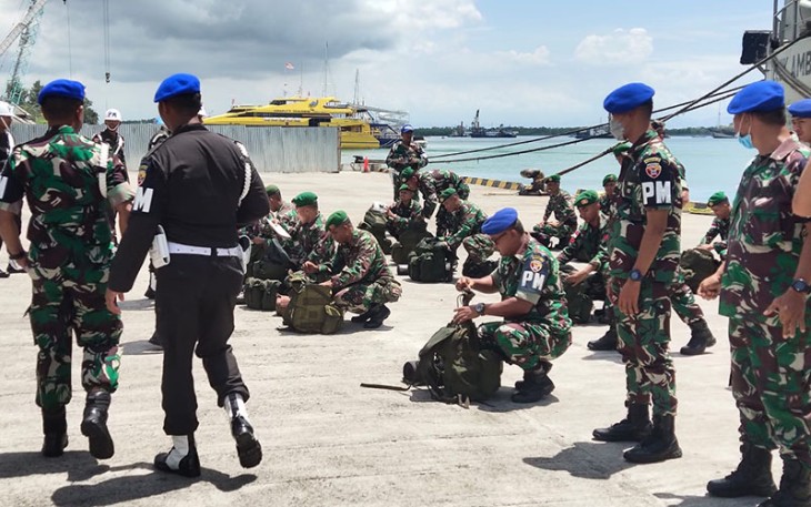 KRI ABN-503 saat Debarkasi Pasukan Purna Tugas Satgas Pamtas RI-Timor Leste