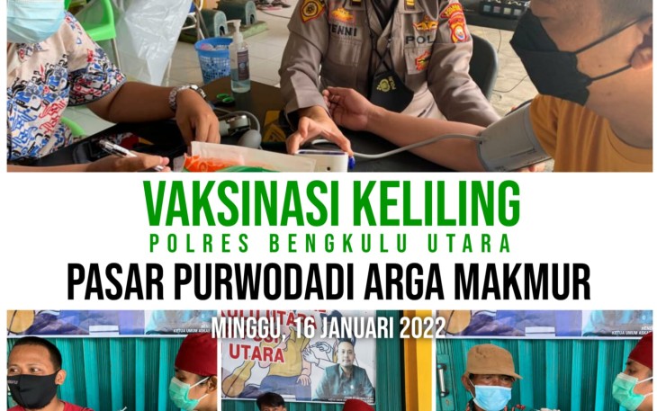 Upaya percepatan vaksinasi kembali dilakukan Polres Bengkulu Utara (BU)