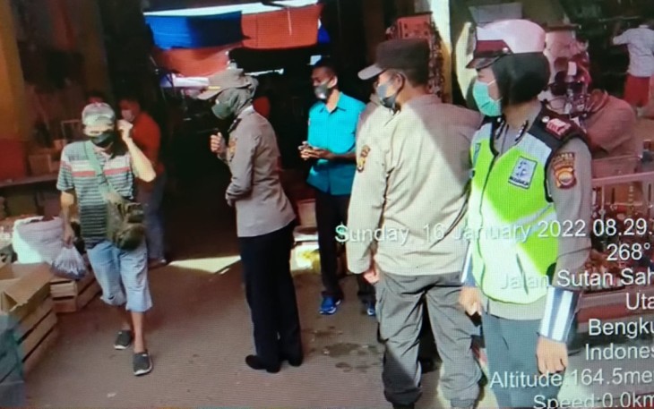 Jaga situasi kamtibmas tetap kondusif, Polres BU, keliling Pasar Purwodadi