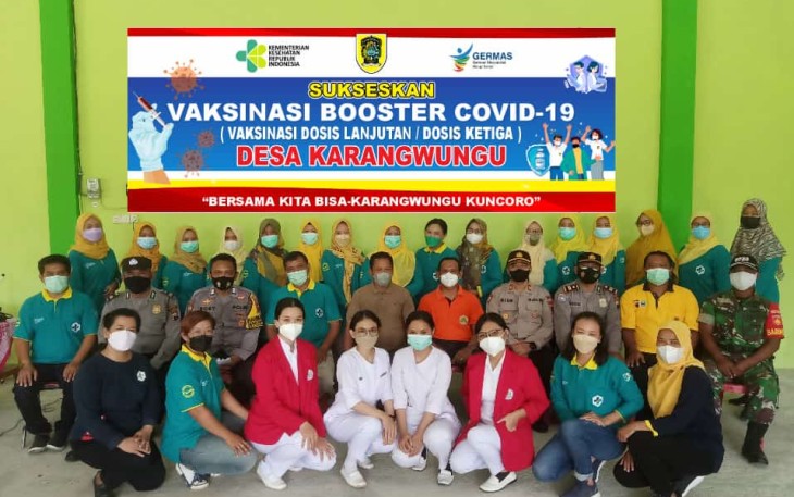 Vaksinasi tahap tiga, oleh Pemerintah Desa Karangwungu, Kecamatan Karangdowo, Klaten