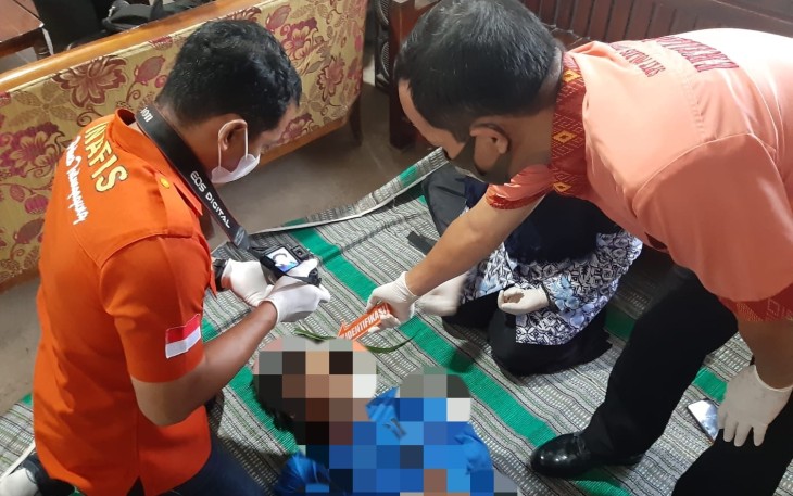 Polisi olah TKP