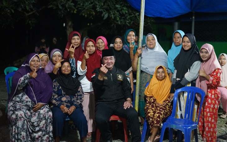 Rosjonsyah disambut warga Desa Bungin Tambun II, Kaur 