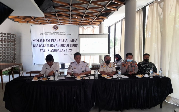 Sosialisasi pengadaan lahan bandara Ngloram, Rabu (16/2/2022)