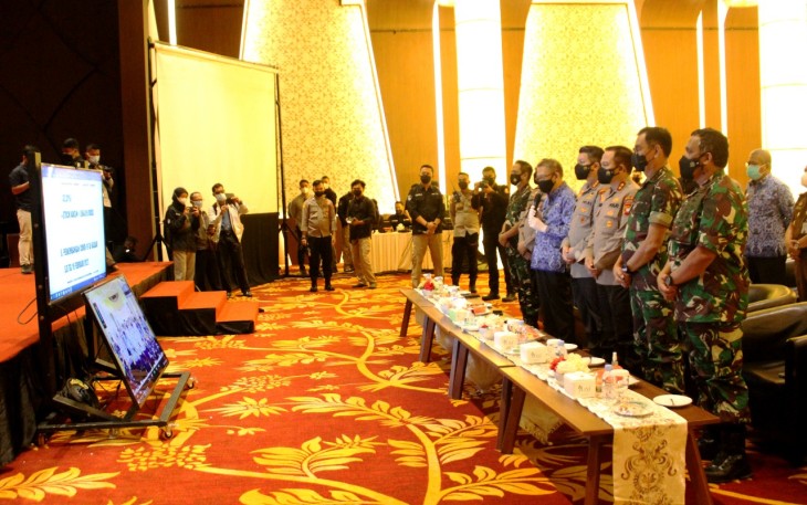 Pangdam XII/Tpr Bersama Forkopimda tinjau vaksinasi
