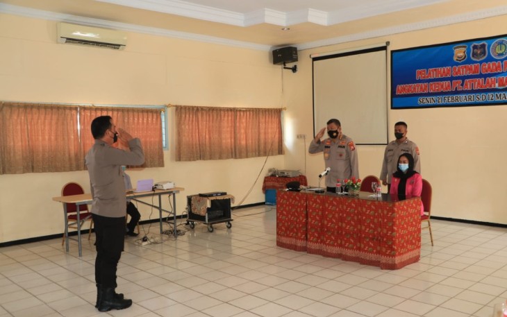 Pembukaan Diksar Satpam, oleh Dir Binmas Polda Bengkulu, Kombes Pol Herman, MM