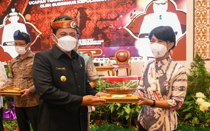 Gubernur Kepri, H.Ansar Ahmad, saat membuka Seminar Nasional