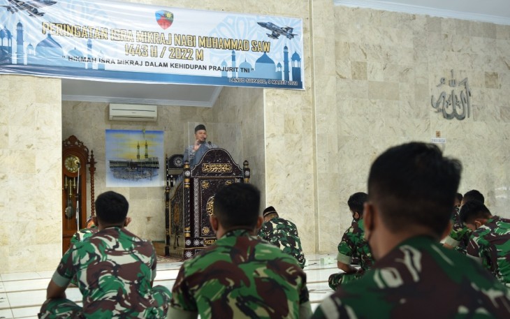 Lanud Supadio Peringati Isra Mi'raj Nabi Muhammad SAW