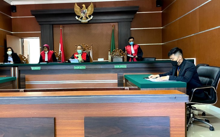 Suasana saat sidang putusan