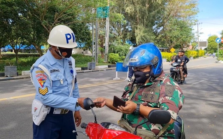 Satpomau Lanud Mus Gelar Operasi Gaktib Bulan Disiplin 