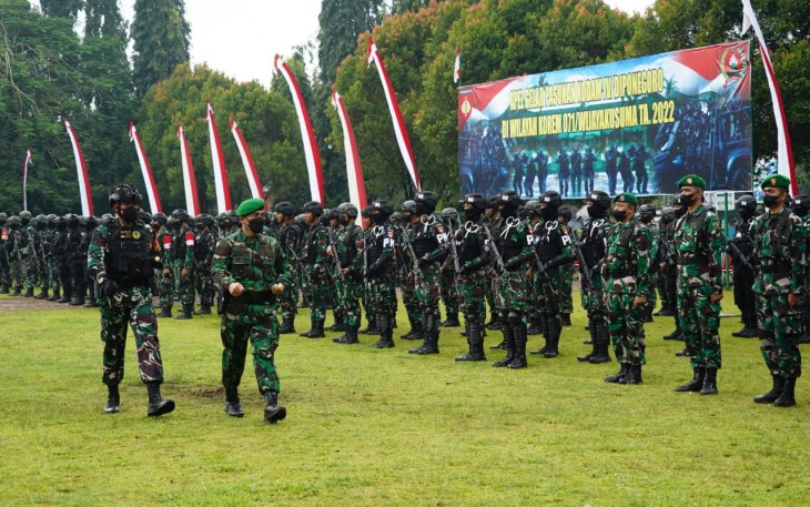 Apel Gelar Pasukan Satuan Kodam IV/Diponegoro di Wilayah Korem 071/Wijayakusuma