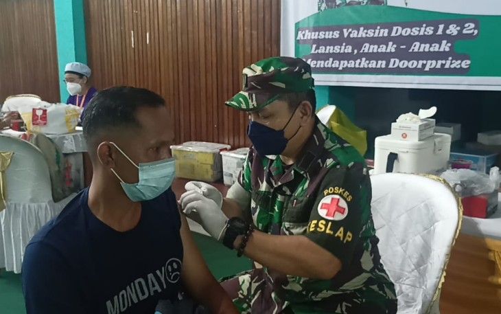Antusias Masyarakat, Serbu Vaksinasi Massal Kodim 1015/Sampit