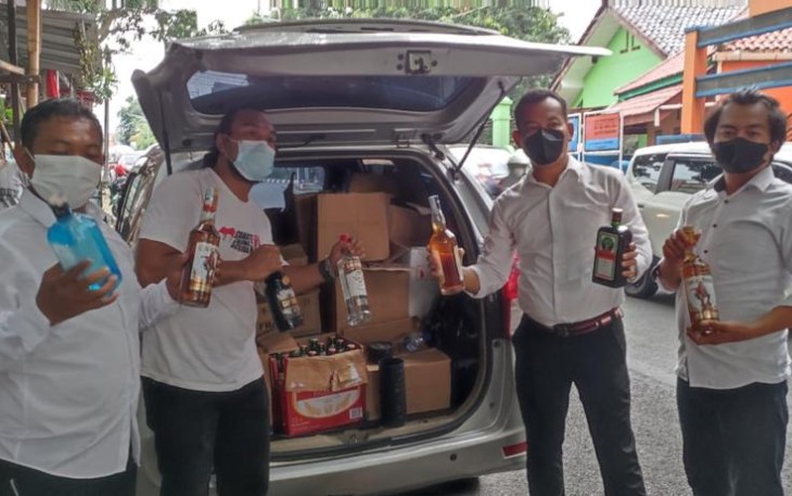 Operasi Pekat Jelang Ramadhan, Polisi Amankan 512 Miras  Pabrikan