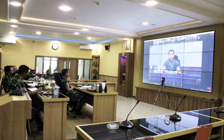 Pangdam XII/Tpr Ikuti Pencanangan Program TNI AD Manunggal Air Oleh Kasad 