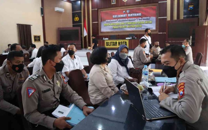 Polres Blitar Kota Dikunjungi Tim Wasrik Tahap I Dari Itwasda Polda Jatim