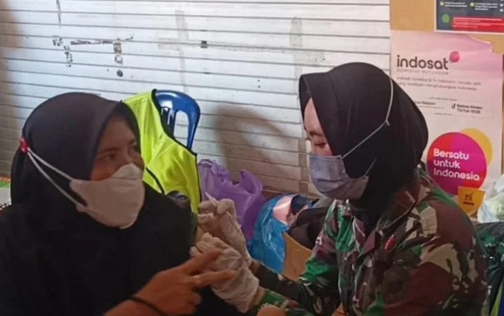 Vaksinasi Massal Kodim 1015/Sampit, Dukung Percepatan Target Wilayah Kabupaten Kotim